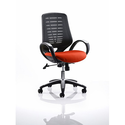 Sprint Task Operator Chair Tabasco Red Seat Black Back