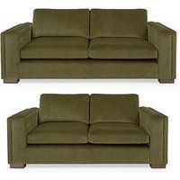 Very Home Maison Velvet 3 + 2 Seater Set (Buy & Save!)