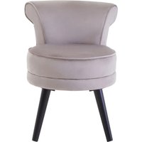 Lagos Velvet Kids Seating Chair In Mink