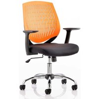 Dura Task Office Chair In Orange With Arms