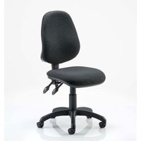 Eclipse Plus II Fabric Office Chair In Charcoal No Arms
