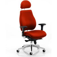 Chiro Plus Ultimate Headrest Office Chair In Tabasco Red