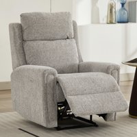 Medinah Fabric Electric 1 Seater Sofa - Ash