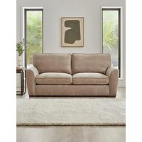 Very Home Harlow 3 Seater Standard Back Fabric Sofa