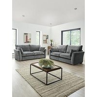 Very Home Strata 3 + 2 Seater Fabric Sofa Set (Buy & Save!)