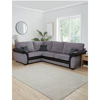 Very Home Narva Standard Fabric And Faux Leather Left Hand Corner Group Sofa