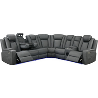 Sianna Corner Sofa Electric Recliner Aire Leather