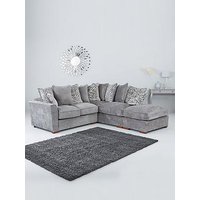 Very Home Kingston Right Hand Scatter Back Corner Chaise With Footstool