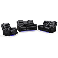 Forbes 3+2+1 Electric Recliner Sofa Set Aire Leather