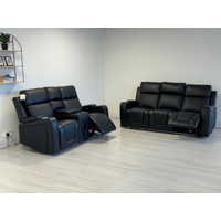 Florida 3+2 Electric Recliner Sofa Set Aire Leather