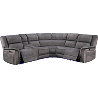 Hannan Fabric Electric Recliner Corner Sofa