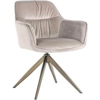 Mink Velvet Swivel Chair