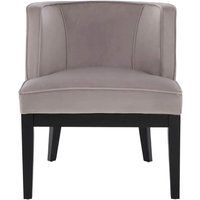 Plush Velvet Curved Chair