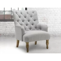 Birlea Padstow Grey Fabric Armchair