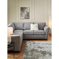 Very Home Dury Chunky Weave Standard Back Corner Group Sofa