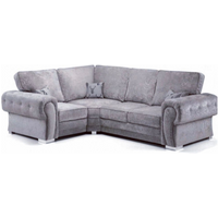 Vegas Corner Sofa 4 Seater Left Hand Full Back Grey