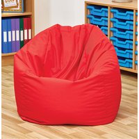 Large Classroom Reading Bean Bag Chair - Acorn Red