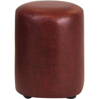 Cylinder Faux Leather Bar Stool Garnet (Pack of 2)