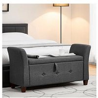 Vida Designs Seville Fabric Storage Ottoman