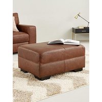 Very Home Hampshire Italian Leather Footstool