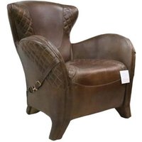 Bronco Saddle Vintage Brown Distressed Leather Armchair