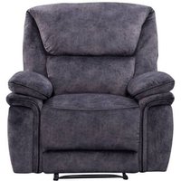 Brooklyn Reclining Armchair Charcoal Grey Fabric