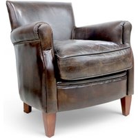 Alfie Vintage Tobacco Distressed Real Leather Chair