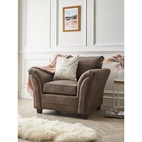 Very Home Dury Leather Look Armchair