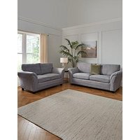 Very Home Dury Chunky Weave 3 + 2 Seater Sofa Set