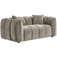 Ventura Fabric 2 Seater Sofa In Mocha