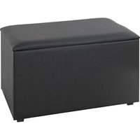 Massillon Large Fabric Storage Ottoman In Black