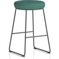 Teaneck Fabric Stool With Metal Frame In Quest Kelp