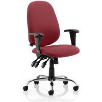 Lisbon Office Chair In Ginseng Chilli With Arms