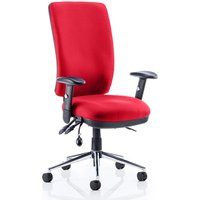 Chiro High Back Office Chair In Bergamot Cherry With Arms