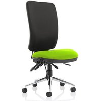 Chiro High Black Back Office Chair In Myrrh Green No Arms