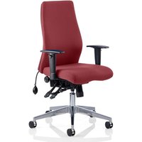 Onyx Office Chair In Ginseng Chilli With Arms