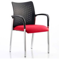 Academy Office Visitor Chair In Bergamot Cherry With Arms