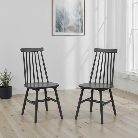 Alassio Set of 2 Spindle Dining Chairs