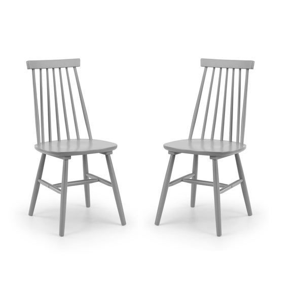 Alassio Set of 2 Spindle Dining Chairs
