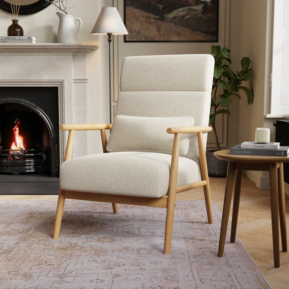 Alpine Boucle High Back Spindle Chair