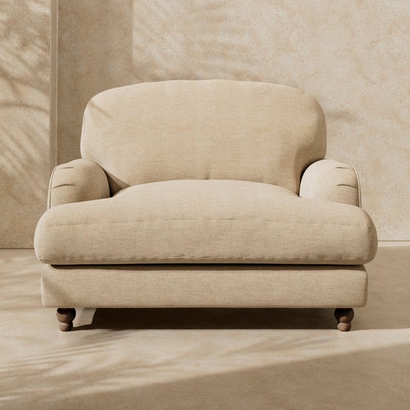 Arthur Linen Chenille Snuggle Chair