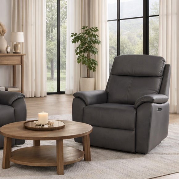 Aspire Kingsmere Leather Power Recliner Armchair