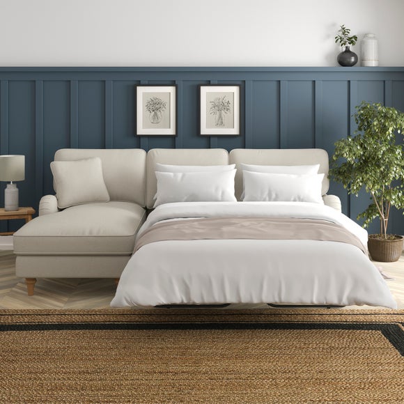 Beatrice II Luna Fabric Corner Storage Sofa Bed