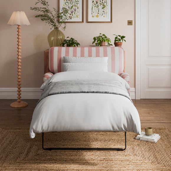 Beatrice II Woven Stripe Single Snuggle Sofa Bed