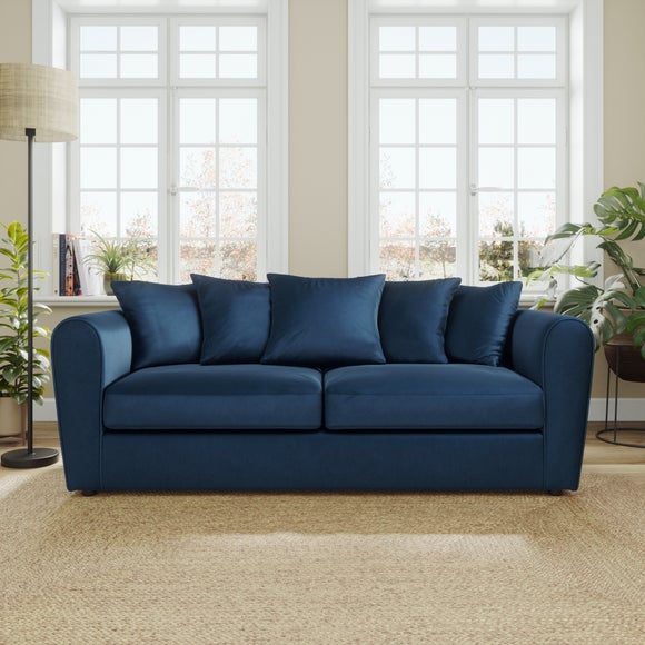 Blake Curved Arm Opulent Velvet 3 Seater Sofa