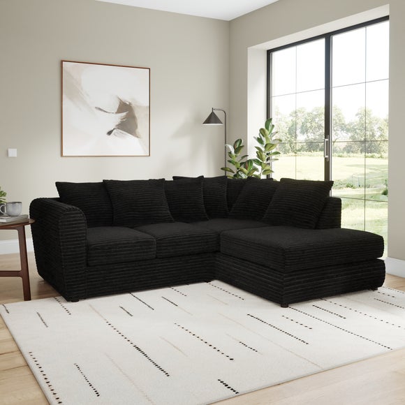Blake Horizontal Jumbo Cord Corner Chaise Sofa