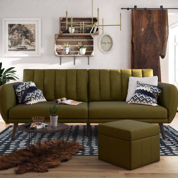 Brittany Linen Double Sofa Bed