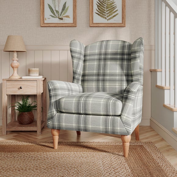Charnwood Check Occasional Armchair