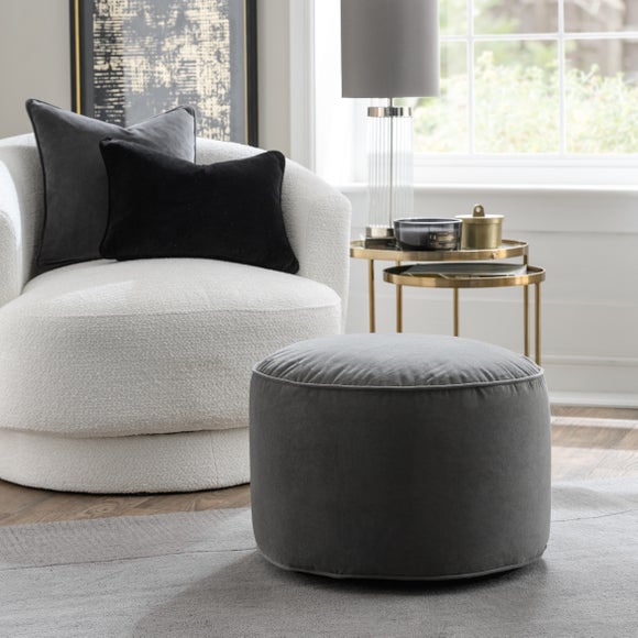 Eliza Velvet Pouffe
