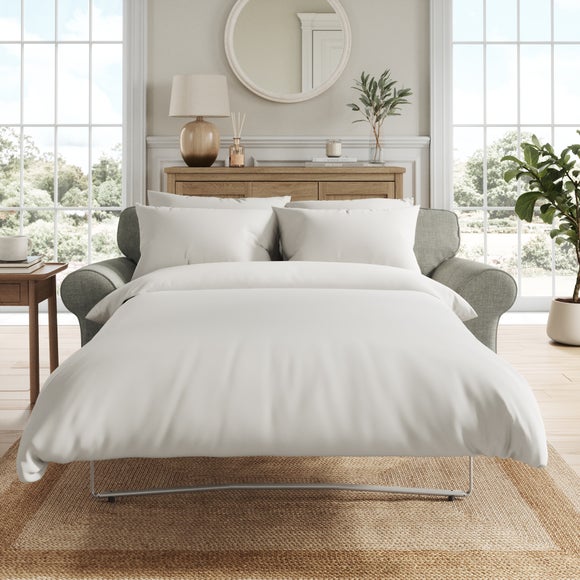 Flori Tonal Plush Chenille 2 Seater Sofa Bed
